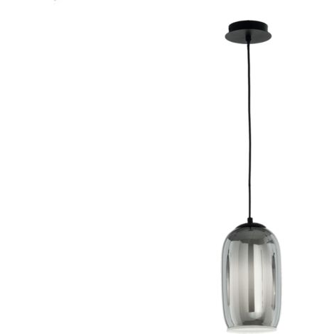 Lampada sospensione D15 cm - vetro soffiato Fume' BONNIE MOD3