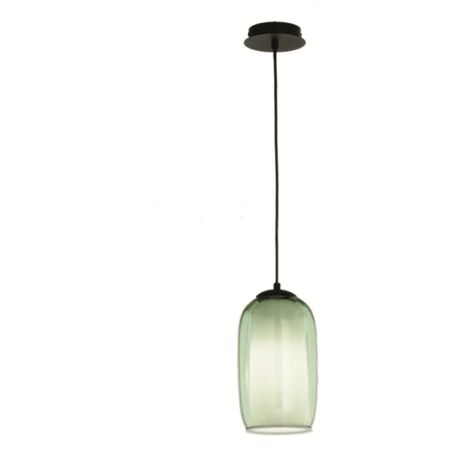 Lampada sospensione D15 cm - vetro soffiato Verde BONNIE MOD3