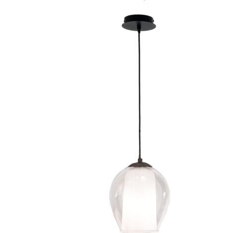 Lampada sospensione D20 cm - vetro soffiato Trasparente BONNIE MOD1