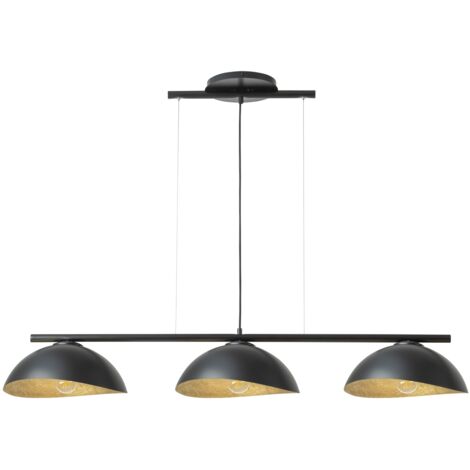 Lampada sospensione decorativa Solar nero/oro 3xE27 Sigma