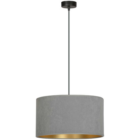 Lampada sospensione Emibig Hilde grigia Ø35 E27 dimmer