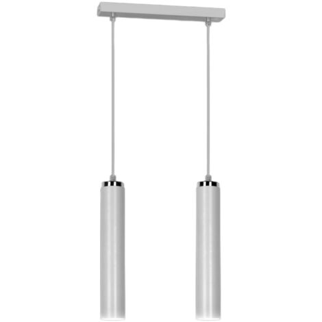 Lampada sospensione Emibig Luna 2xGU10 bianca cromo
