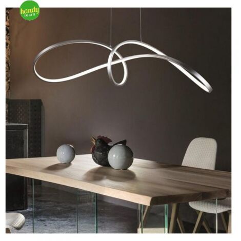 Lampada sospensione even Novecento 40w cm94 nickel satin
