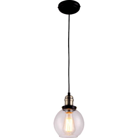 Lampada sospensione industriale nera E27 Kaja Samanta 8036D1