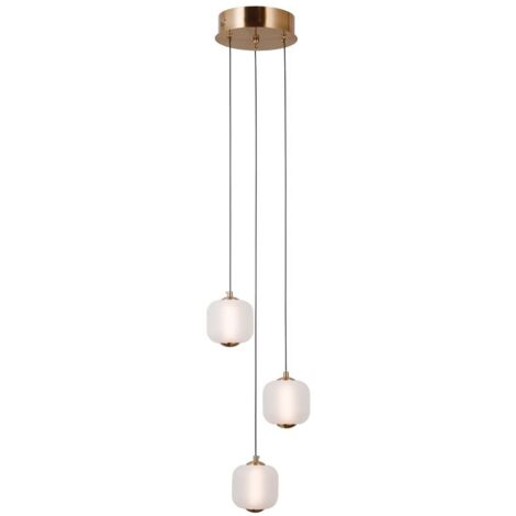 Lampada sospensione Italux GANTI LED 8W ottone Ø27