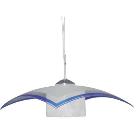 Lampada sospensione Kaja VETRO vetro blu/bianca E27