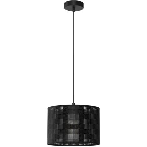 Lampada sospensione Luminex Loft Shade nera Ø25 E27