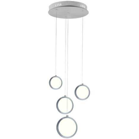 Lampada sospensione Milagro Circolo ML265 LED 29W cromo