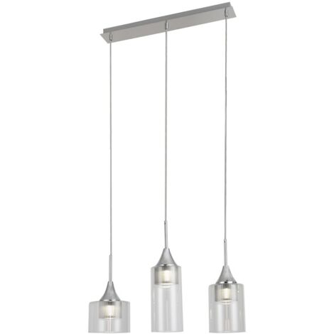 Lampada sospensione moderna LED 15W cromo Candice Rabalux