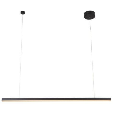 Lampada sospensione moderna nera barra TRIO LED 36W Maxlight