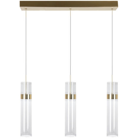 Lampada sospensione moderna oro 60cm LED CCT 3 luci