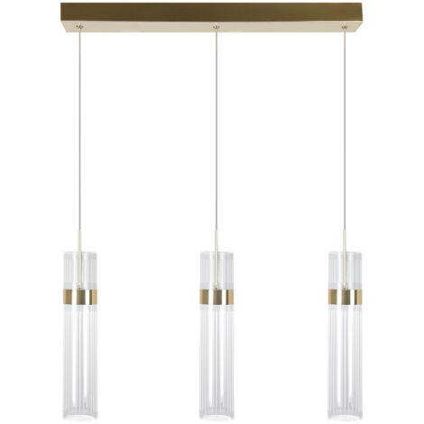 Lampada sospensione moderna oro 60cm LED CCT 3 luci