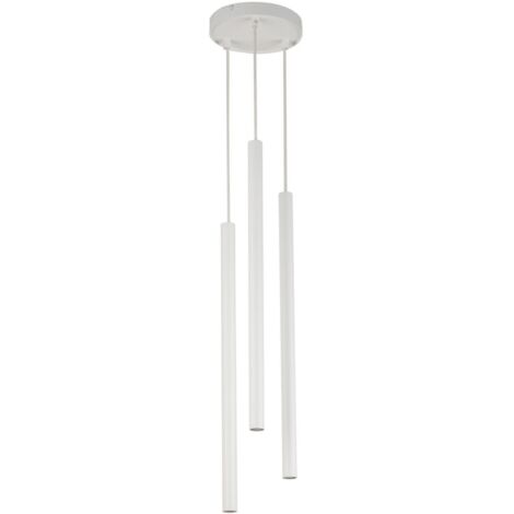 Lampada sospensione moderna Sopel bianca 3 luci G9 Sigma