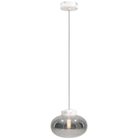 Lampada sospensione MOONSTONE vetro fumé Ø45 E27 Maxlight