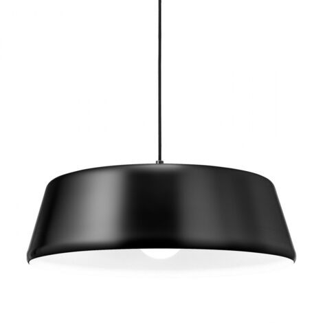 Lampada A Sospensione Da Soffitto Nera NCC-Licht - Regolabile In Altezza, Max 20W E27 (Senza Lampadina)