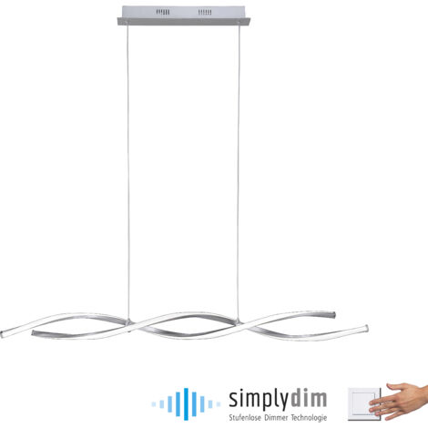 Lampada sospensione spirale LED 23,5W cromata POLINA Neuhaus