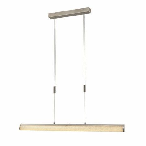 Lampada sospesa a barra Sonox LED 36W nichel cristalli