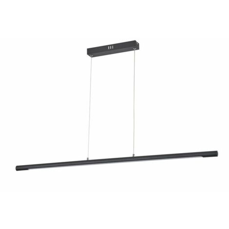 Lampada sospesa Branson LED 18W nera barra 100 cm Reality