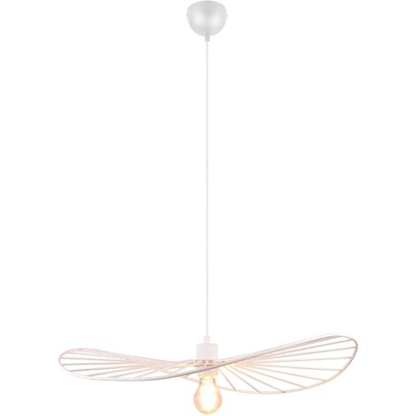 Lampada Sospesa Chapeau Trio Lighting 1xE27 Metallo Bianco
