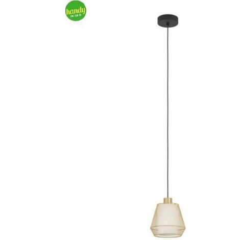 Lampada Sospesa Ciudadela Eglo 1xE27 Ottone Spazzolato