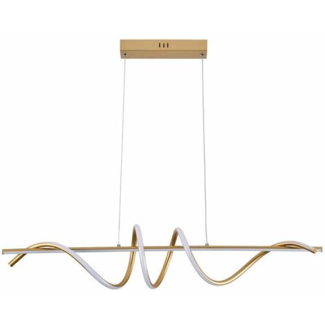 Lampada sospesa decorativa Serpent serpente oro LED 34W Reality