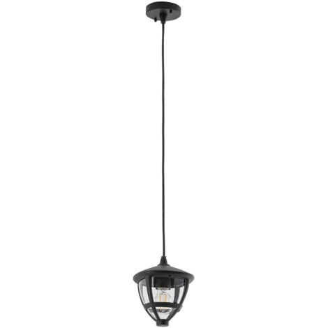 Lampada sospesa esterna moderna nera Nowodvorski AMELIA E27