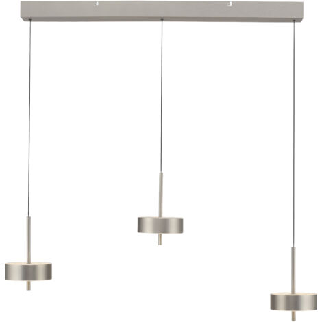 Lampada sospesa LED argento 95cm 3x9W CCT Neuhaus