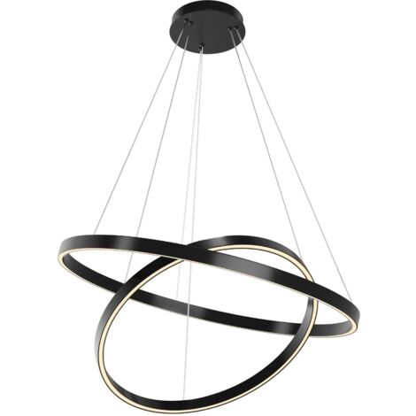 Lampada sospesa moderna nero/bianco dimmer LED 83W Maytoni