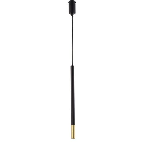 Lampada sospesa moderna nero-oro Sopel Due G9 Sigma