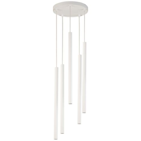 Lampada sospesa moderna Sopel 5 luci bianca G9 Sigma