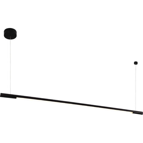 Lampada sospesa nera moderna 150cm dimmerabile LED 26W