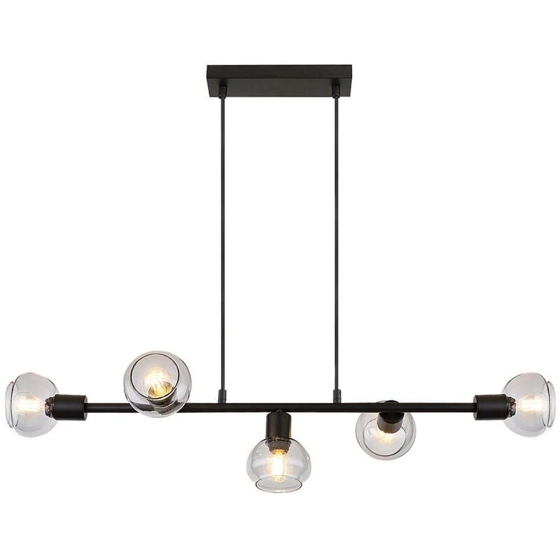Lampada sospesa Sullivan Metal Black E14 5x Max