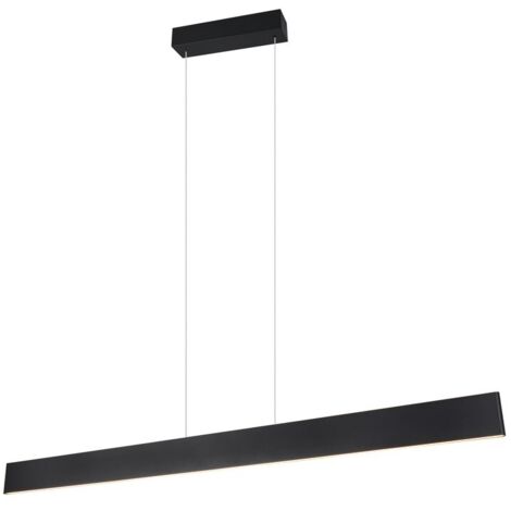 Lampada sospesa tavolo nera 150cm CCT LED35W Galway