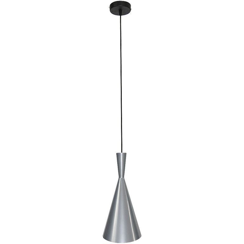 Image of Lampada sospesa Trincola Metall Black E27 1x Max 40W h: 110 cm Ø19 cm Dimmabile