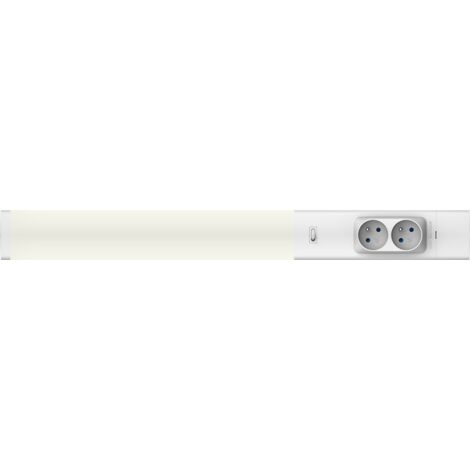 Lampada sottopensile doppia 18W 4000K + prese 230V