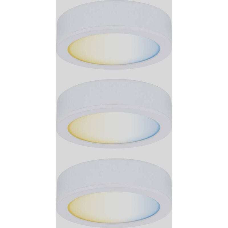 Paulmann - cc Start Disc Lampada sottopensile Kit da 3 2.10 w Bianco caldo Bianco