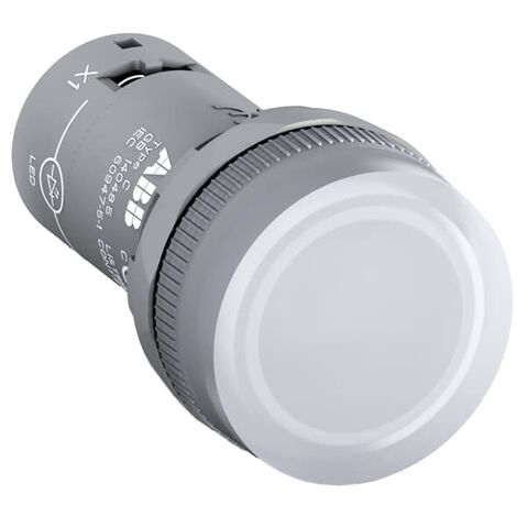 Lampada spia con LED integrato BIANCO, 110-130Vc.a.