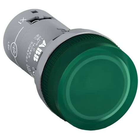 Lampada spia con LED integrato VERDE, 110-130Vc.a.