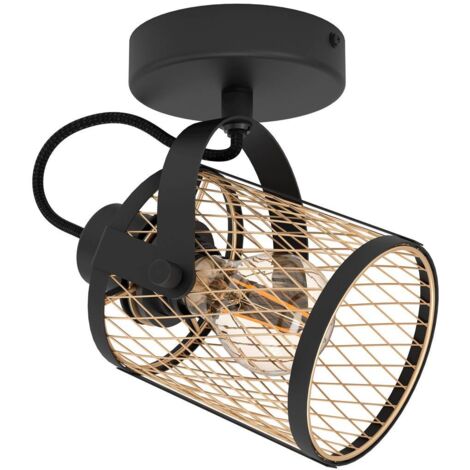 Lampada spot Drow Black, Brass L: 18 B: 11 H: 20 cm dimmerabile