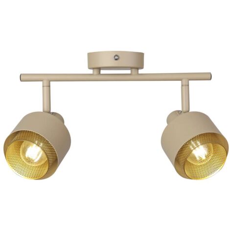 Lampada spot Fedora Braun Gold E14 2x max 40w L: 17 cm B: 30,5 cm H: 15 cm dimmerabile