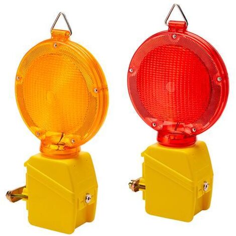 LAMPADA STRADALE SIGNALITE MAURER L. ROSSA C/LED BATT. 1X6V (EX 91162)