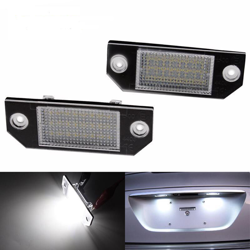 Lampada targa a led da 2 pezzi 12V luce bianca