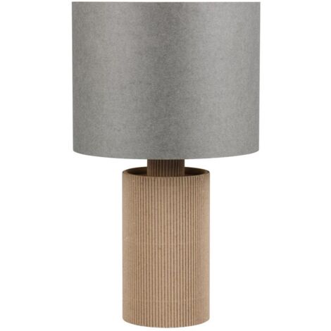 Lampada tavolo CANIO Trio Ø16 grigio/marrone E14 40W