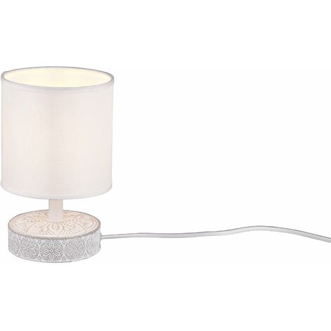 Lampada tavolo da Interno a LED in Ceramica Bianco