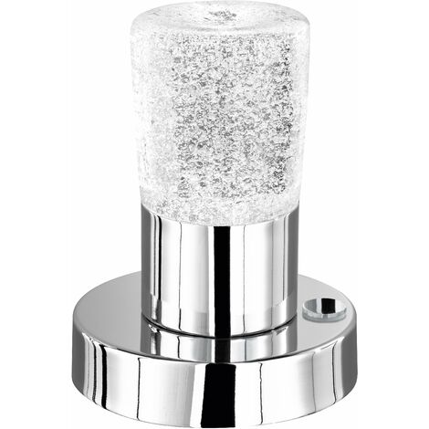 Lampada tavolo da Interno a LED in Metallo Cromo