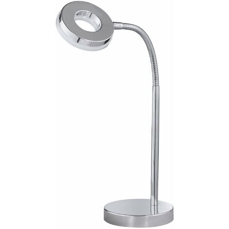 Lampada tavolo da Interno a LED in Metallo Cromo