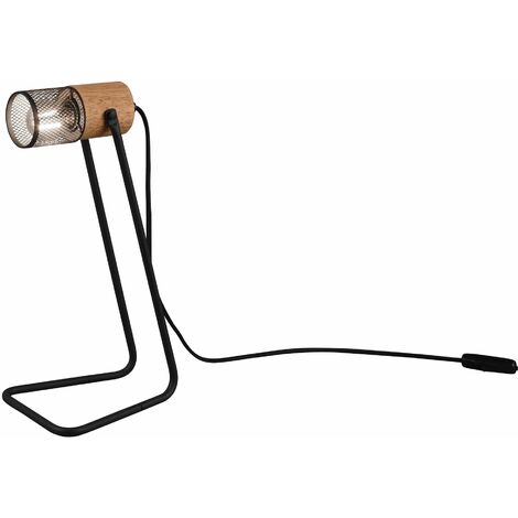 Lampada tavolo da Interno a LED in Metallo Nero Opaco