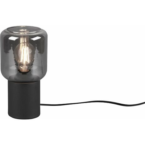Lampada tavolo da Interno a LED in Metallo Nero Opaco