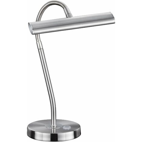 Lampada tavolo da Interno a LED in Metallo Nickel Opaco