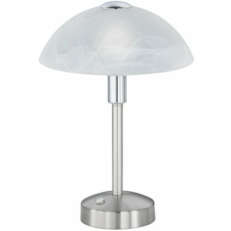 Lampada tavolo da Interno a LED in Metallo Nickel Opaco
